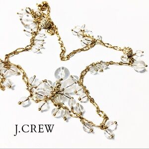 J. Crew Long Gold & Lucite Tiny Bubble Necklace